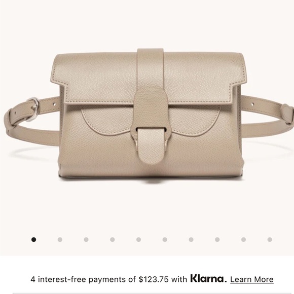 Senreve Aria Belt Bag in Pebbled Sand leather with Silver hardware - Picture 8 of 8